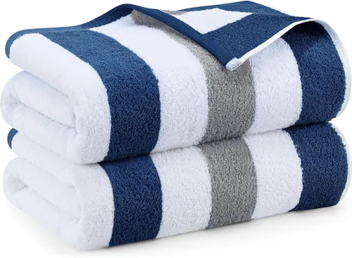 Vista 11 de Utopia Towels Paquete de 2 toallas de playa de gran tamaño, 35 x 70 pulgadas, 100% algodón hilado en anillo, altamente absorbentes, súper suaves