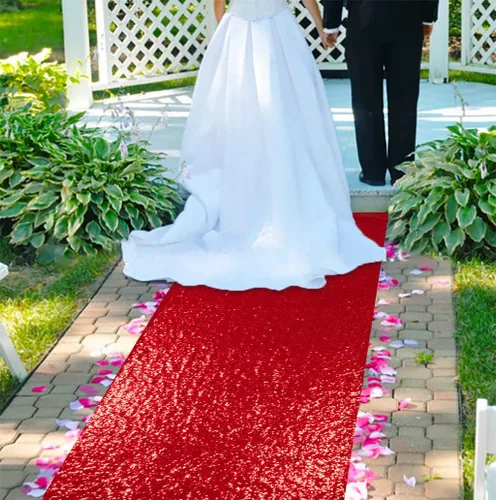 Vista 35 de ShinyBeauty Pasillo de Lentejuelas Negras Brillantes de 2 pies x 15 pies Alfombra Brillante para Bodas, Graduaciones, Fiestas, Alfombra Negra