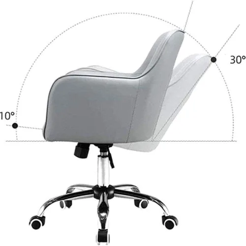 Vista 2 de Silla de oficina ergonómica Silla de oficina Silla de escritorio para computadora, silla de oficina, ascensor, reunión de ocio (beige)
