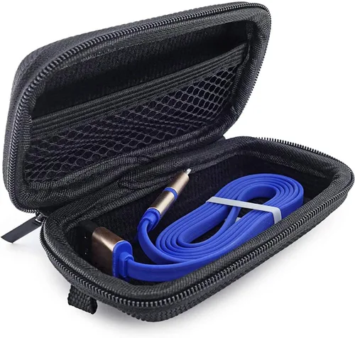 Vista 5 de Bolsa de viaje para unidad flash USB, EVA, a prueba de golpes, a prueba de presión e impermeable, bolsa de viaje para cable USB, auriculares