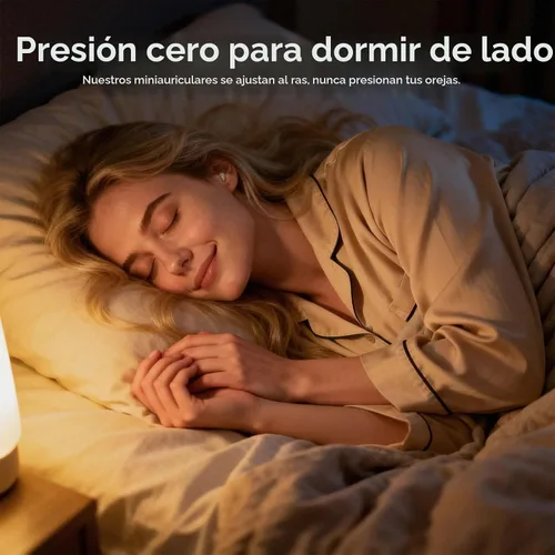 Vista 7 de Auriculares invisibles pequeños para dormir, auriculares inalámbricos