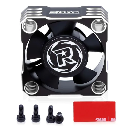 Vista 9 de Paquete de 2 ventiladores de refrigeración de motor de 1.181 in, ventilador de enfriamiento ESC de 28000 RPM, disipador de calor RC para 1/8 1/10