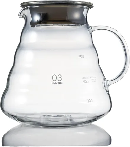 Vista 7 de Hario V60 Glass Range - Servidor de café, 12.2 fl oz, transparente