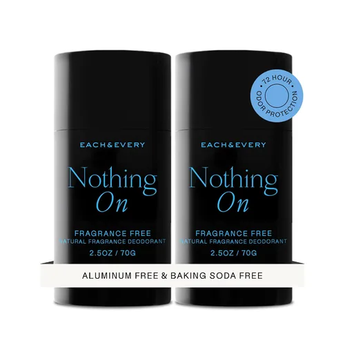 Vista 16 de Each & Every Desodorante sin aluminio para mujeres y hombres, fragancia natural, protección contra olores de 72 horas, desodorante no tóxico