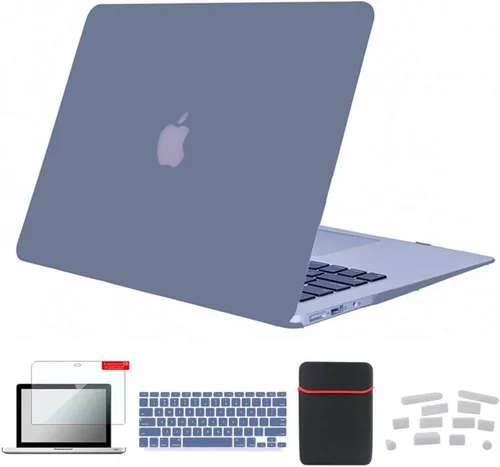 Vista 38 de Pack 5 en 1 de carcasa para MacBook Air, de Se7enline, de plástico duro, tacto suave, con protector de teclado de silicón, protector de pantalla