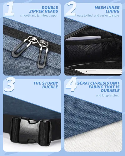 Vista 5 de Riñoneras para hombres, bolsos cruzados para mujeres, riñonera de moda, mochila de cintura para entrenamiento al aire libre, viajes, uso casual