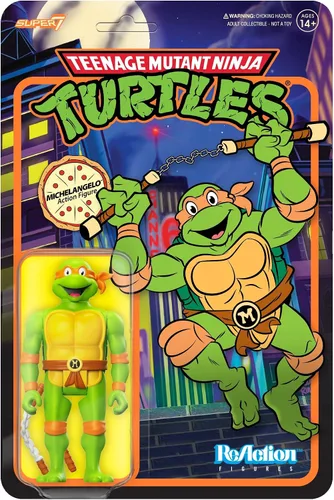 Vista 8 de Super7 Teenage Mutant Ninja Turtles Casey Jones - Figura de acción TMNT de 3.75 pulgadas con accesorios, coleccionables clásicos de dibujos animados