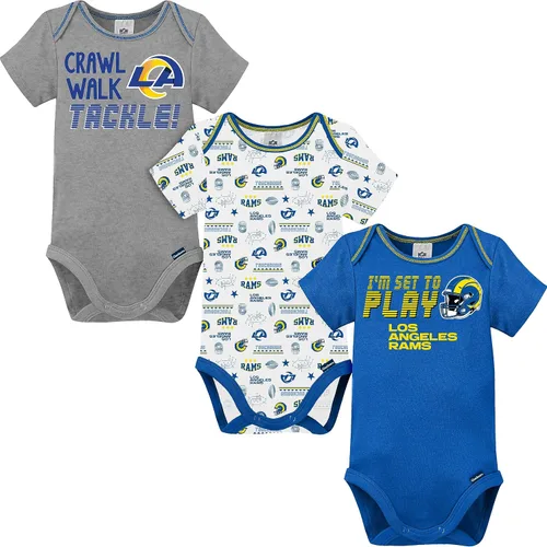 Vista 28 de Gerber - Mameluco unisex de manga corta para bebé, equipo de la NFL, paquete de 3