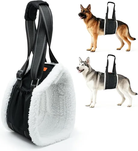 Vista 11 de LumoLeaf Arnés de elevación para perros para patas traseras, soporte ajustable para piernas traseras y ayuda de movilidad, soporte de cadera
