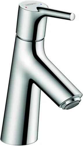 Vista 2 de hansgrohe Talis S 72010821 - Grifo para lavabo de baño de 1 manija y 1 7 pulgadas de alto, moderno, de alta calidad, de níquel cepillado, 72010821