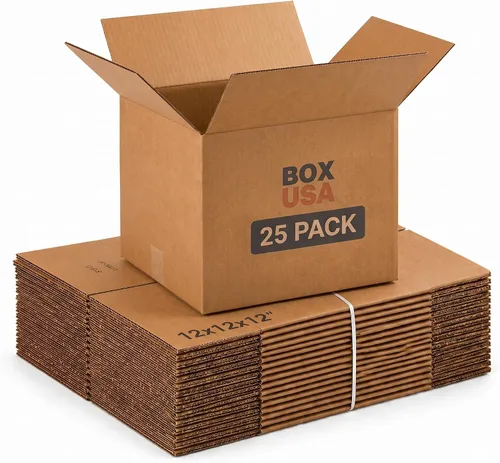 Vista 3 de Paquete de 25 cajas de cartón corrugado de envío 6x6x6