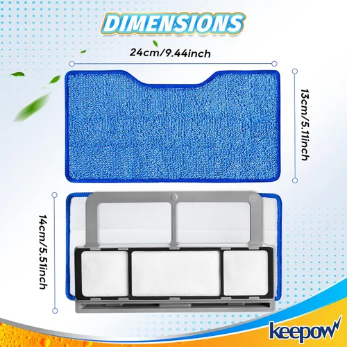Vista 7 de KEEPOW Recambios de paños de fregona reutilizables Compatibles con Shark VACMOP VM252 VM200 VM401 VM180 VM252GN VC205 VM250 Aspiradora sin cable