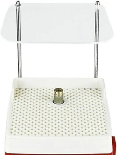 Vista 4 de Mini amoladora industrial de vitrales portátil, protector contra salpicaduras, bandeja de protección facial, herramienta de molienda de arte