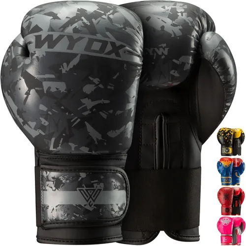 Vista 8 de WYOX Guantes de boxeo para niños de 4 onzas, 6 onzas, 8 onzas, guantes de boxeo juveniles para niños y niñas de 3 a 15 años, guantes de boxeo