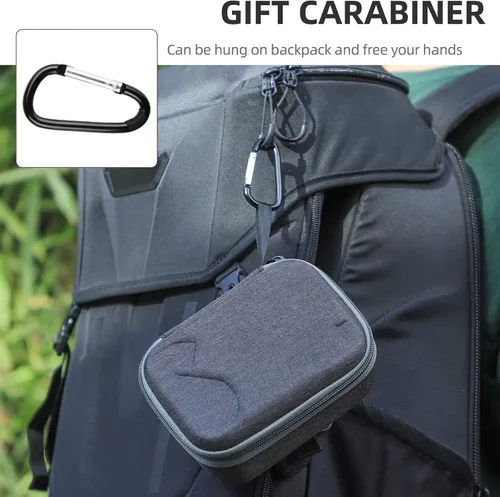 Vista 5 de Action 3 Funda para DJI Osmo Action 3 Cámara Bolsa Accesorios Cubierta Protectora para Varilla de Extensión Baterías Adaptador Base Tornillos Cordón