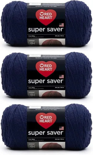 Vista 128 de Red Heart Hilo Super Saver, paquete de 3, Monet 3