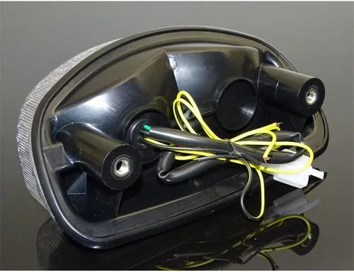 Vista 4 de Luz trasera marcada con marca DOT, luces intermitentes de freno, luz LED integrada para Honda Shadow VLX 600 / Spirit 1100 1999 2000 2001 2002 2003