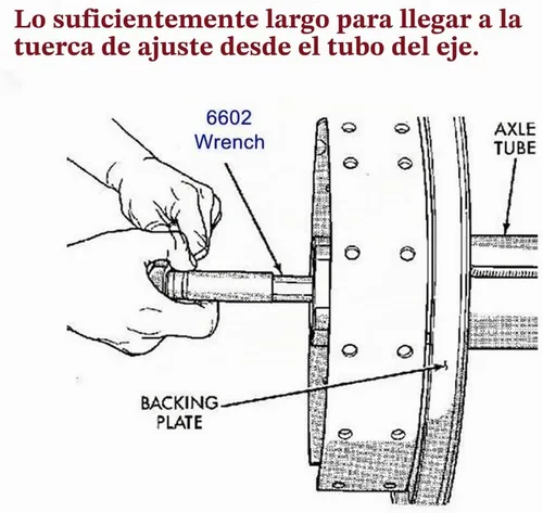Vista 3 de 6602 Llave de precarga de cojinete diferencial compatible con vehículos Chrysler/Dodge con ejes traseros 7-1/4, 8-1/4, 8-3/4 y 9-1/4, longitud