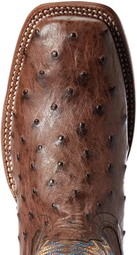 Vista 3 de ARIAT Gallup Full Quill Ostrich - Botas occidentales para hombre