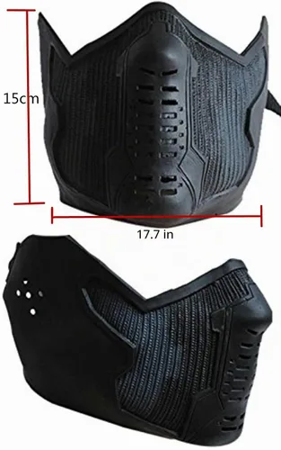 Vista 2 de Yancos, Winter Soldier James Buchanan Bucky Barnes Cosplay, Máscara de látex