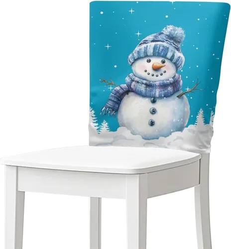 Vista 8 de Fundas para sillas de comedor, diseño de lazo de Navidad, para sala de Navidad, cocina, fiesta, boda, hotel, hogar