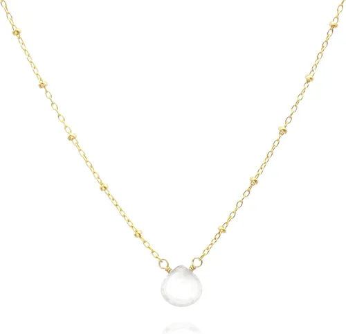 Vista 24 de Collar con colgante de piedra natal con piedra preciosa genuina, relleno de oro de 14 quilates, 18 pulgadas