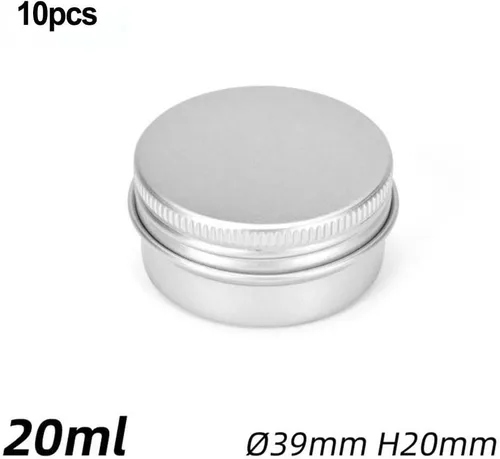 Vista 2 de Aluminum Cosmetic Tin Containers With Tight Sealing Lids