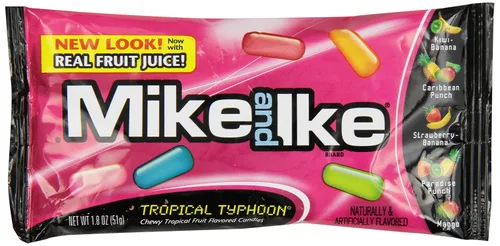 Vista 7 de Mike y Ike Mega Mix 10 Sabores Caramelos Masticables con Sabor a Frutas 5 Oz Caja de Teatro, Surtidos de Frutas, 12 Unidades Frutas surtidas, 12