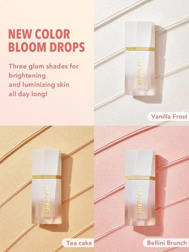 Vista 5 de SHEGLAM Glow Bloom Líquido Iluminador Impermeable Crema Iluminadora de Larga Duración con Acabado Luminoso y Perlado - Bellini Brunch