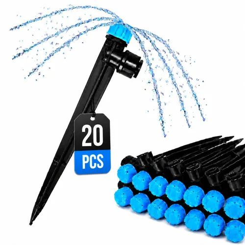 Vista 8 de Bonviee Piezas de riego por goteo para línea principal de 5/16 pulgadas (paquete de 6) - 3 adaptadores de rosca de manguera hembra de PVC