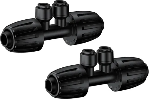 Vista 12 de Pawfly 10 adaptadores de manguera de 1/2 a 3/4 pulgadas, tubo de riego por goteo de 1/2 pulgada a grifo/adaptador de manguera de jardín, conectores