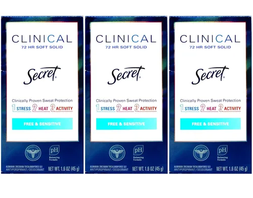 Vista 6 de Desodorante Secret Clinical Completely Clean, 1.6oz 3 paquetes
