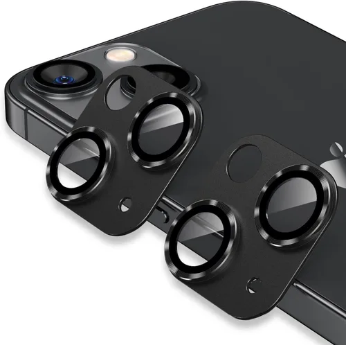 Vista 11 de Korecase [Paquete de 2] Protector de lente de cámara para iPhone 14/15 y iPhone 14 Plus/15 Plus, película de cubierta de cámara de vidrio templado