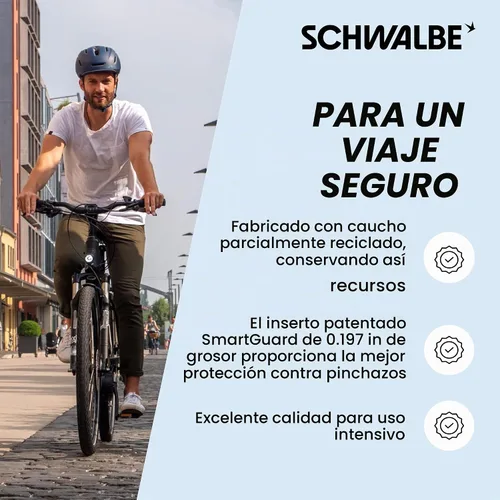 Vista 4 de Schwalbe Marathon Plus HS 348 llanta para bicicleta de carretera