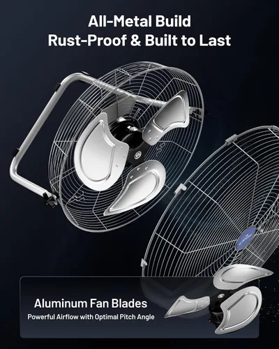 Vista 8 de Iliving – Ventilador de piso de alta velocidad