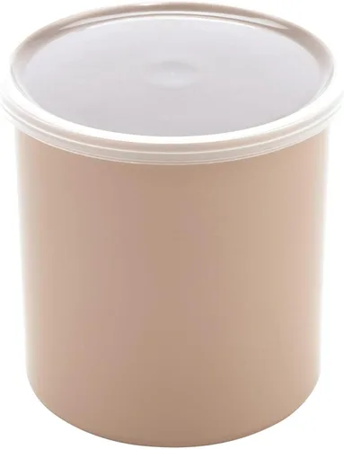 Vista 8 de G.E.T. CR-0120-BK - Recipiente redondo para almacenamiento de alimentos con tapa, 1.2 cuartos de galón, color negro (juego de 12) Dishwasher safe