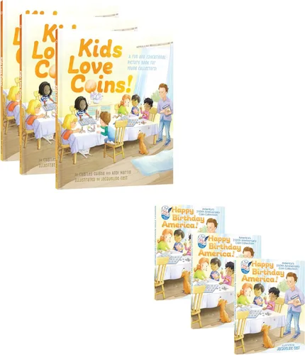 Vista 10 de Whitman Carpeta de monedas 250th America Celebration – Kids Love Coins P & D Mints #5536