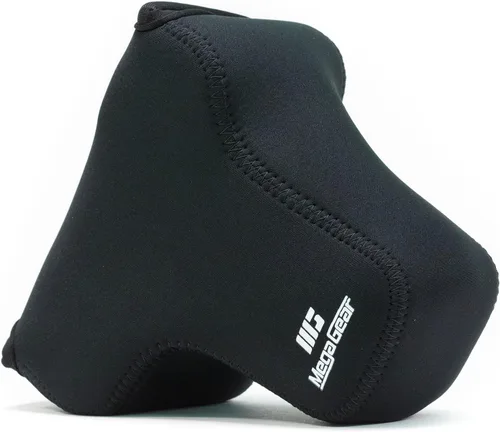 Vista 3 de MegaGear MG1568 - Funda de neopreno ultraligera para cámara compatible con Sony Alpha A7 III, A7R III, A9 (1.102-2.756 in), color negro, talla única