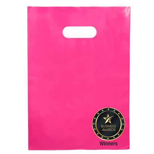 Vista 14 de Choice Marts 100 bolsas de plástico negras con asas – 12 x 15 pulgadas, bolsas de venta al por menor negras brillantes de 2 mil de grosor adecuadas