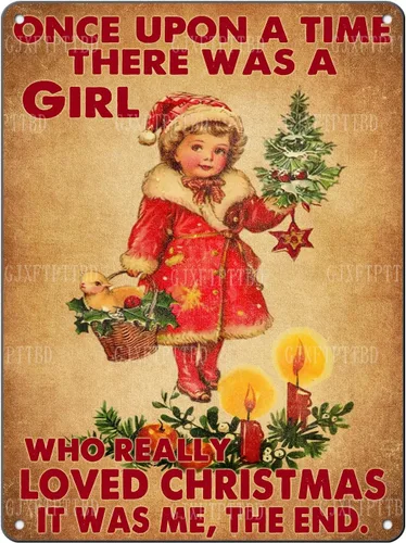 Vista 11 de Letreros de Navidad de Metal Vintage de Lata, May You Never to Too Grown Up to Search The Skies Christmas Eve 8x12 Pulgadas Arte Rústico de Pared