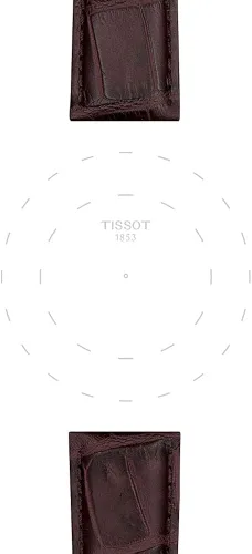 Vista 3 de Reloj automático Tissot de acrilonitrilo butadieno estireno con correa de piel marrón 21 Modelo T852045399