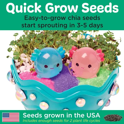 Vista 4 de Creativity for Kids Mini Garden Axolotl Terrarium, Grow & Create (a partir de 6 años)