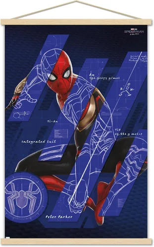 Vista 16 de Trends International Marvel Spider-Man: No Way Home - Póster de pared de bares, 14.725 x 22.375 pulgadas, versión enmarcada de madera de granero
