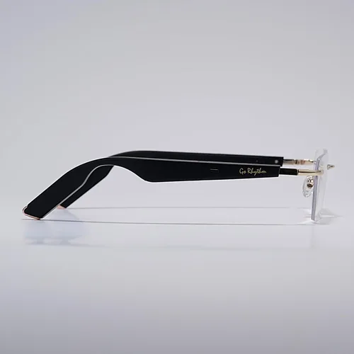 Vista 2 de Gafas de seguridad Bluetooth para el trabajo, lentes inteligentes con IA que traducen idiomas con traducción cara a cara para hombres y traducción