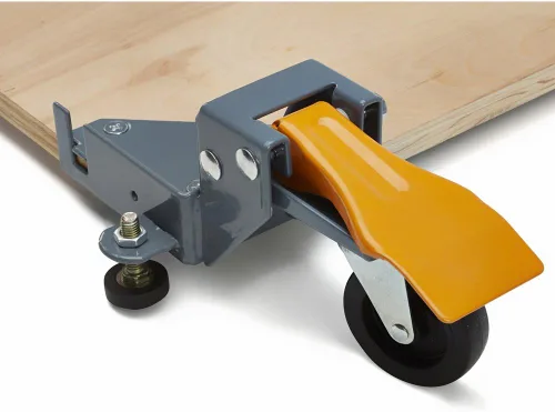 Vista 3 de Bora Portamate PM-1100 - Juego de base móvil resistente, universal, personalizable, ajustable, capacidad de 400 libras y dispensador de pegamento
