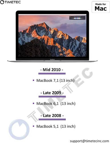 Vista 3 de Timetec 4 GB compatible con Apple DDR3 1067MHz / 1066MHz PC3-8500 CL7 doble rango para Mac Book, Mac Book Pro, iMac, Mac mini