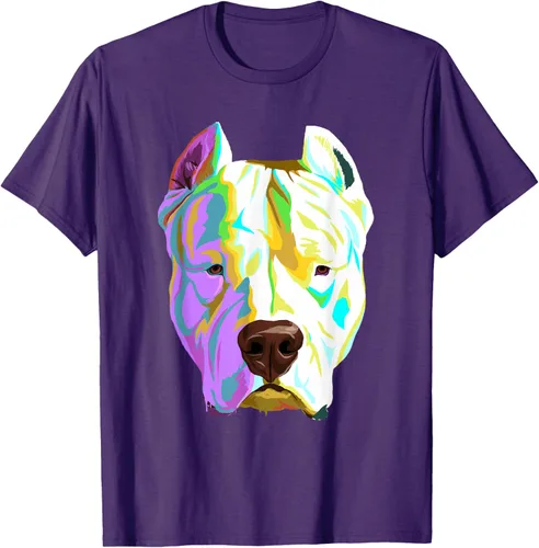 Vista 100 de Colorida camiseta Dogo Argentino, Negro, S