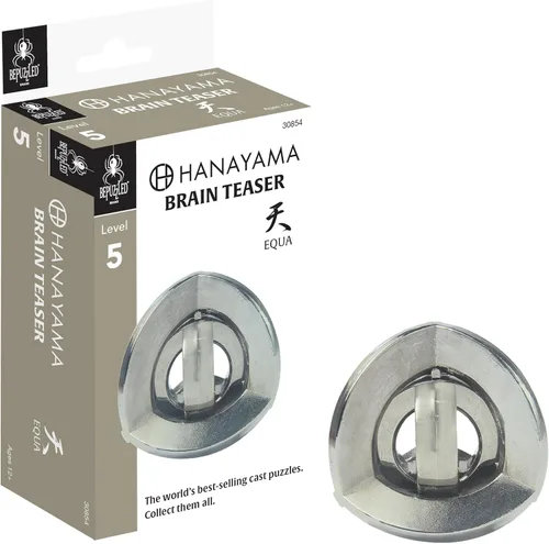 Vista 10 de BePuzzled Rompecabezas de metal para el cerebro Dial de Hanayama con calificación Mensa Nivel 5, para mayores de 12 años