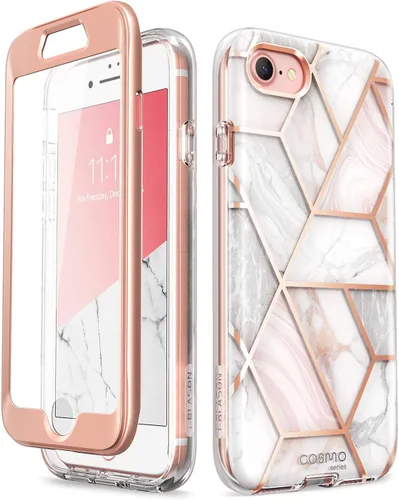 Vista 8 de i-Blason Cosmo Series - Funda diseñada para iPhone SE 2020/iPhone 7/iPhone 8, [protector de pantalla integrado] elegante funda protectora