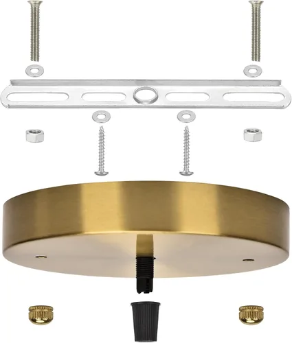 Vista 3 de Sangle Sopffy Kit de Dosel para Luz Colgante, Kit de Dosel de Iluminación de Techo de 4.7 Pulgadas con Todos los Herrajes de Montaje Placa de Techo